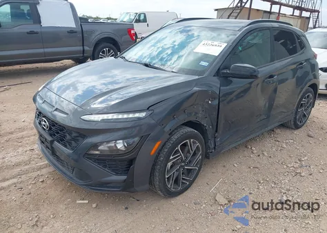 2023 Hyundai Kona N Line z USA, uszkodzony, nr VIN KM8K33A31PU993808